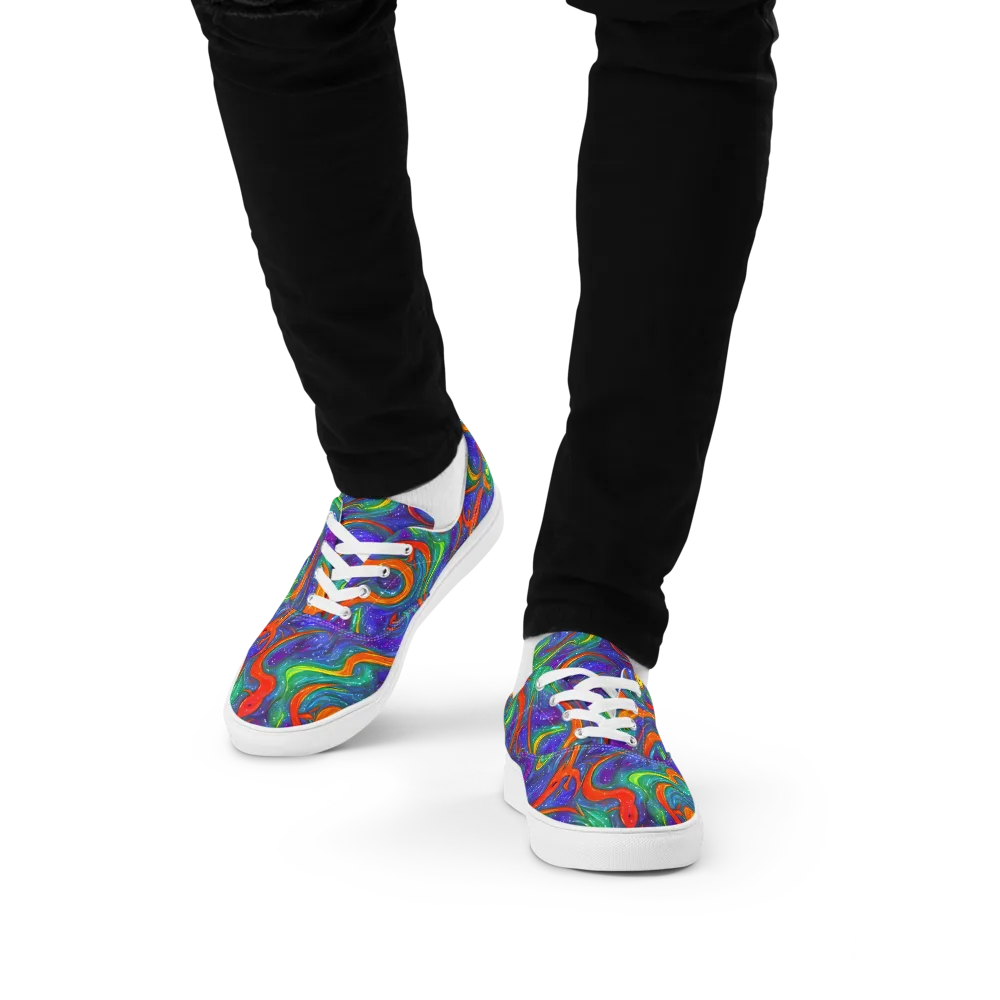 Prism Wake on Men's Lace-Up Canvas Shoes — Front