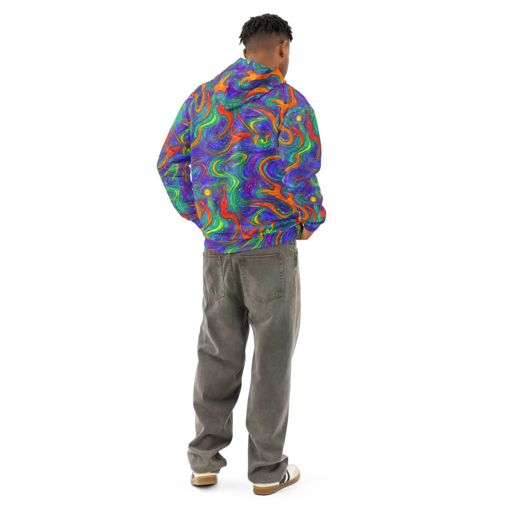 Prism Wake on Cotton Hoodie — Back