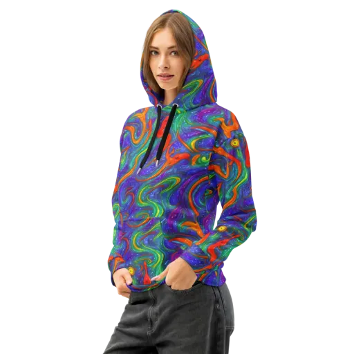 Prism Wake on a Cotton Hoodie