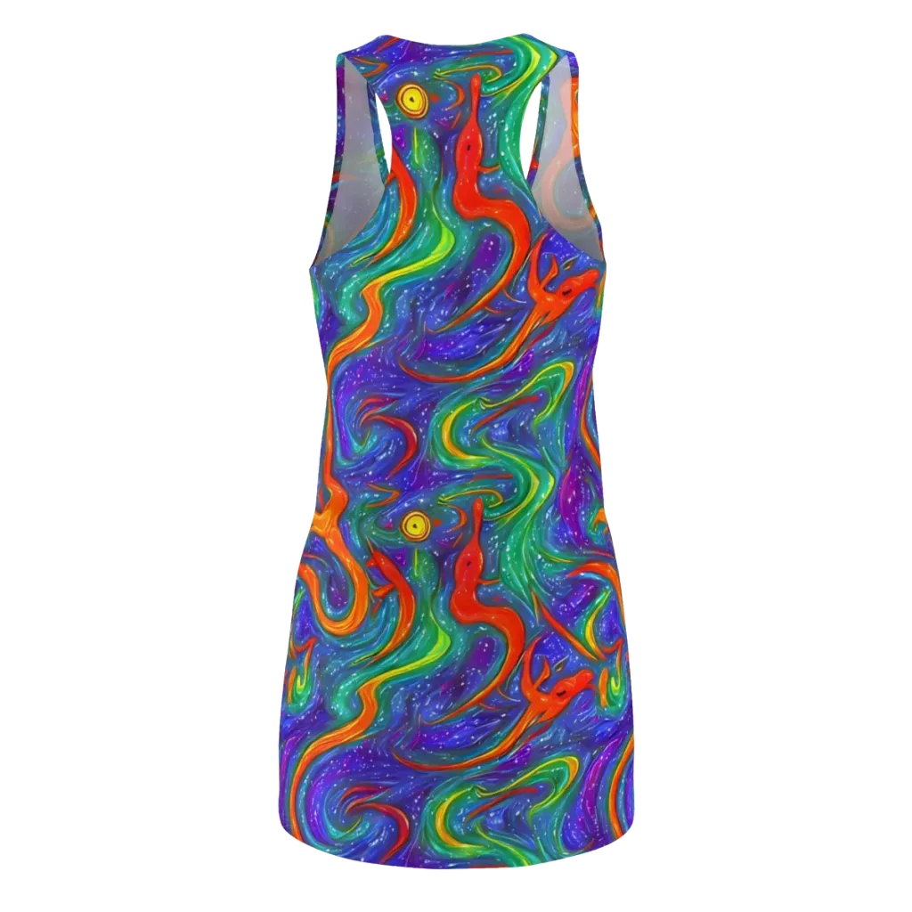 Prism Wake on Racerback Dress — Back