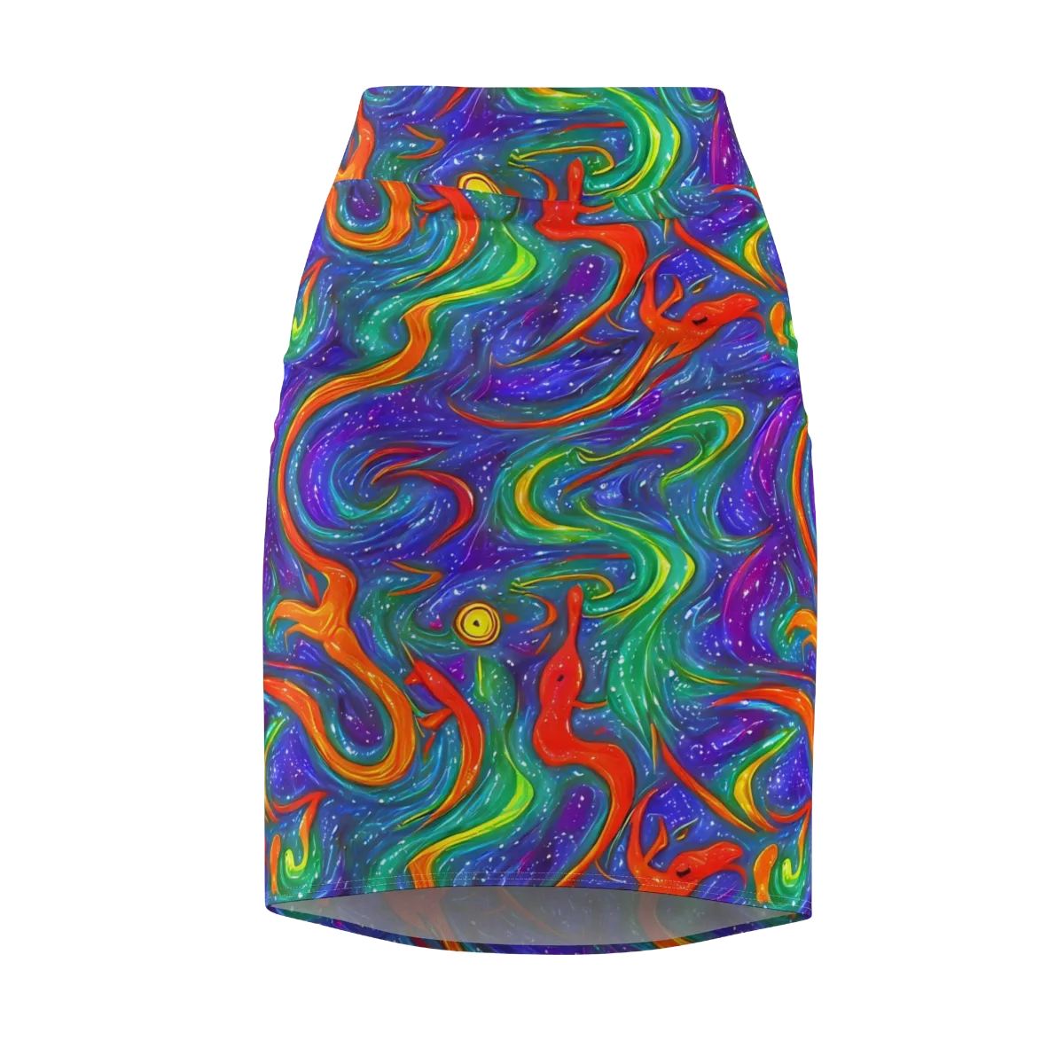 Prism Wake on Pencil Skirt — Front