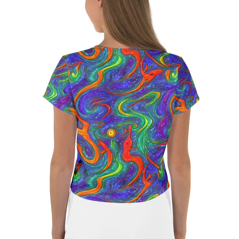 Prism Wake on Crop Tee — Back