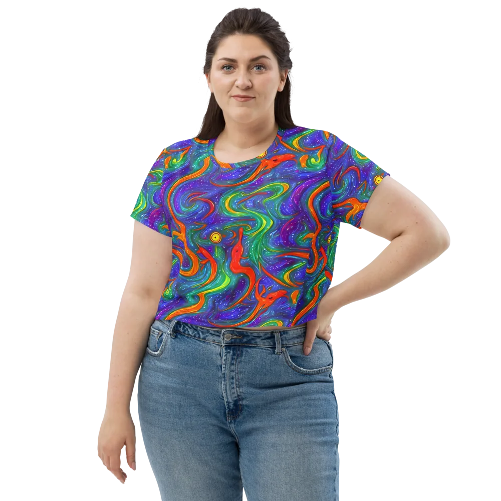 Prism Wake on Crop Tee — Front