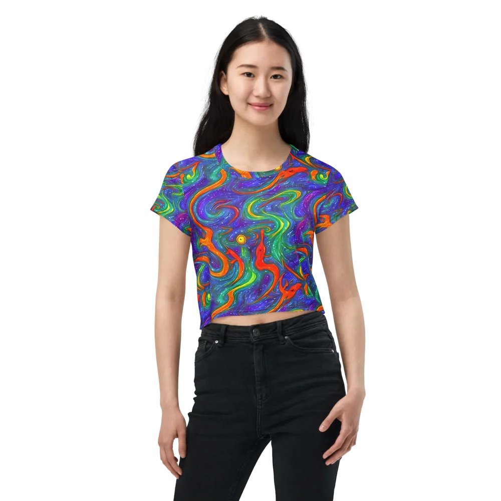 Prism Wake on Crop Tee — Front