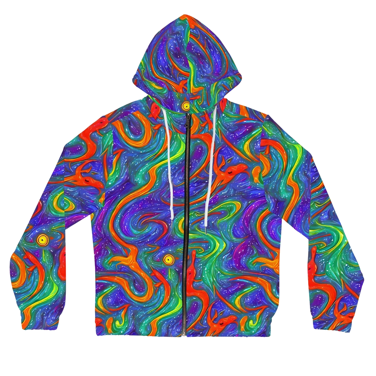 Prism Wake on Women's Full-Zip Hoodie — Front