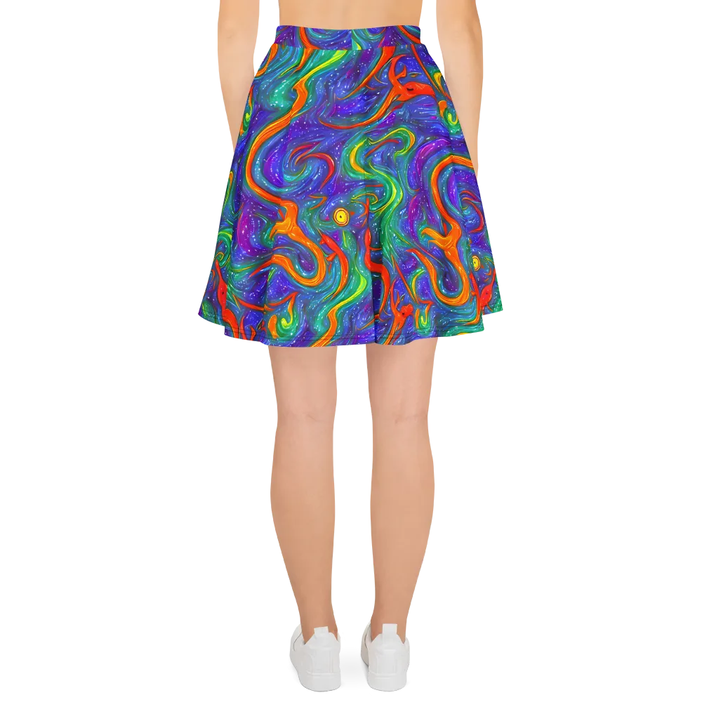 Prism Wake on Skater Skirt — Back