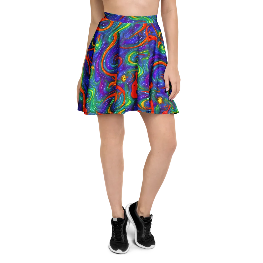 Prism Wake on Skater Skirt — Front