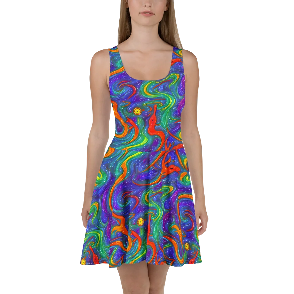 Prism Wake on Skater Dress — Front