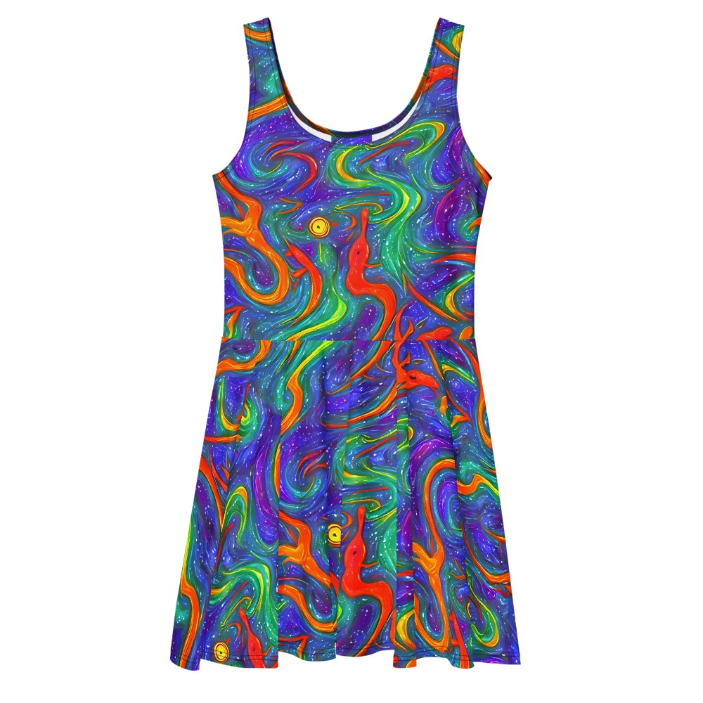 Prism Wake on Skater Dress — Front