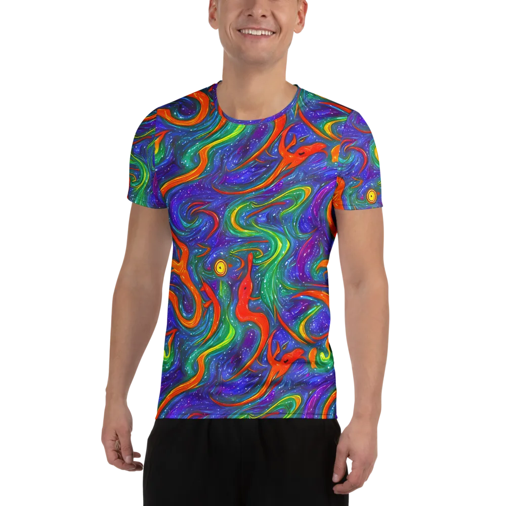 Prism Wake on Men's Athletic T-Shirt — Front