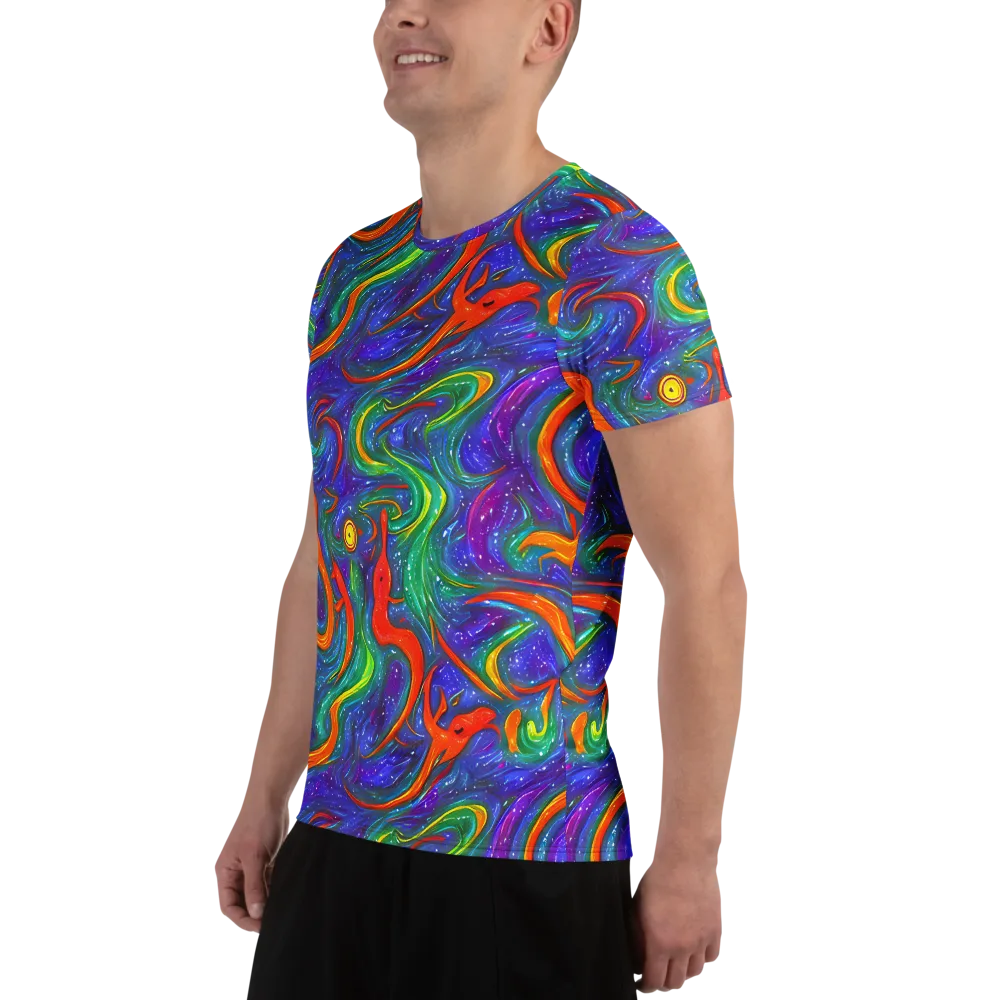 Prism Wake on Men's Athletic T-Shirt — Left