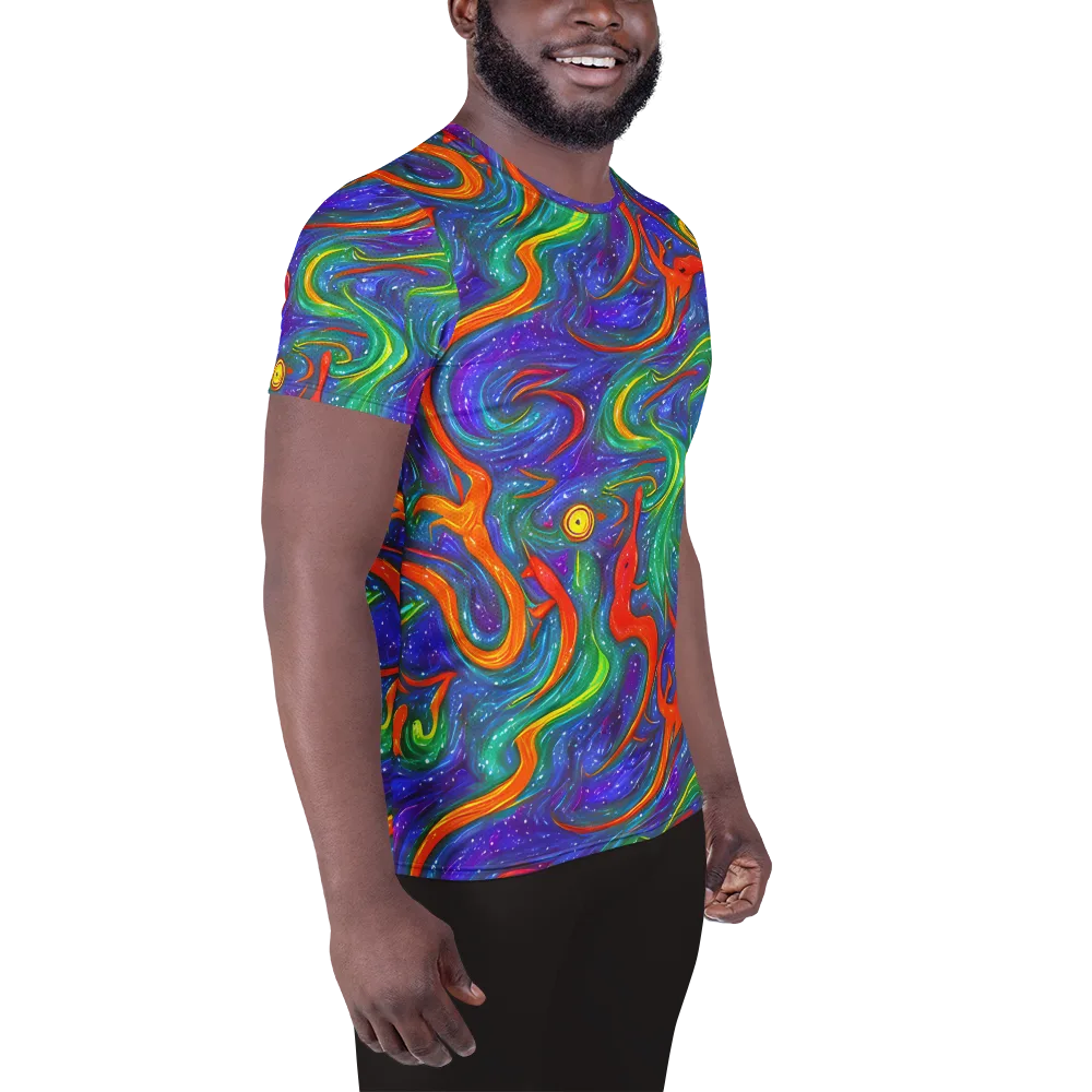 Prism Wake on Men's Athletic T-Shirt — Right