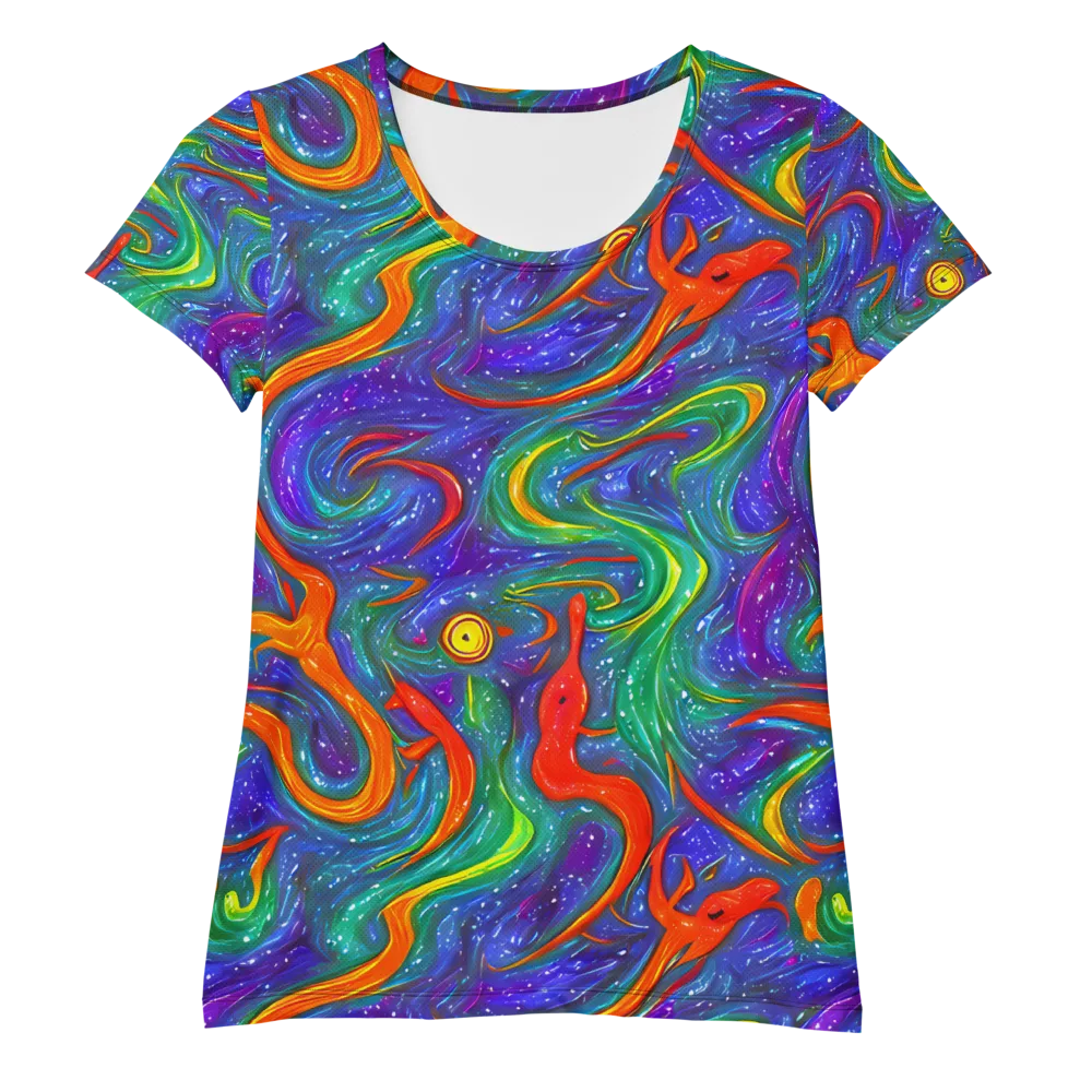 Prism Wake on Women's Athletic T-Shirt — Front