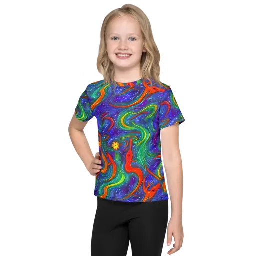 Prism Wake on a Kids Crew Neck T-Shirt