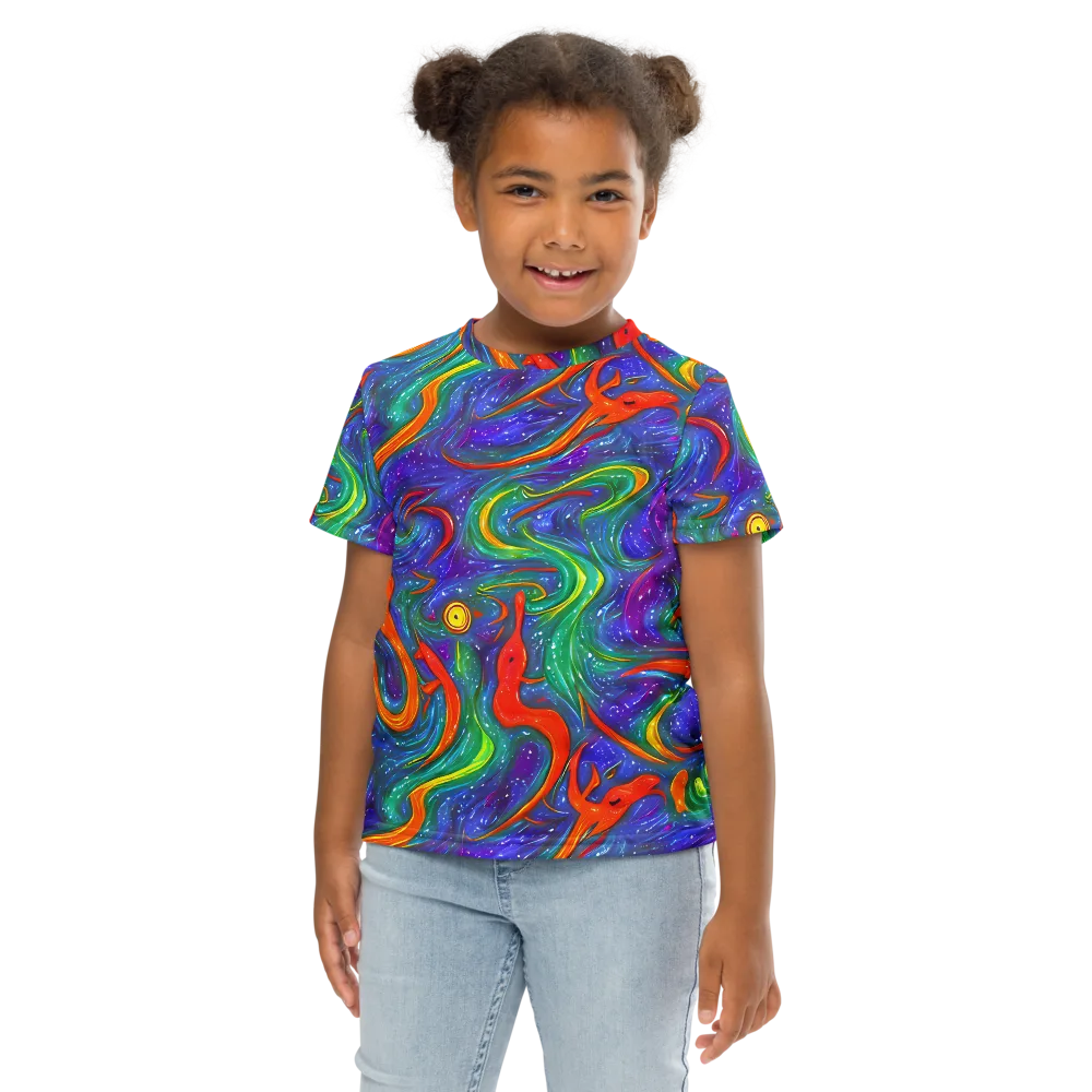 Prism Wake on Kids Crew Neck T-Shirt — Front