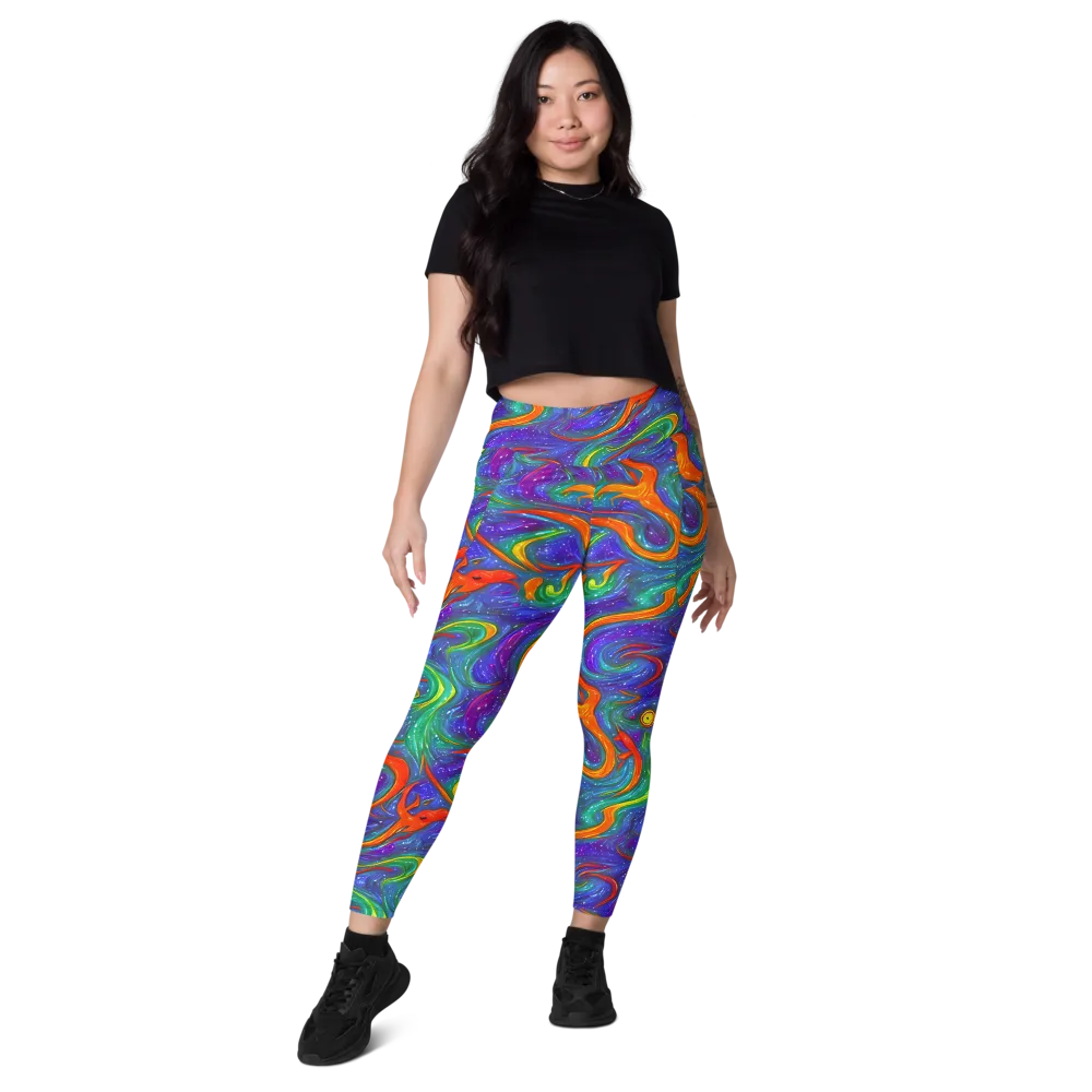 Prism Wake on Leggings with Pockets — Front