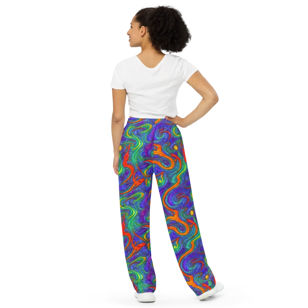 Prism Wake on Wide-Leg Pants — Back