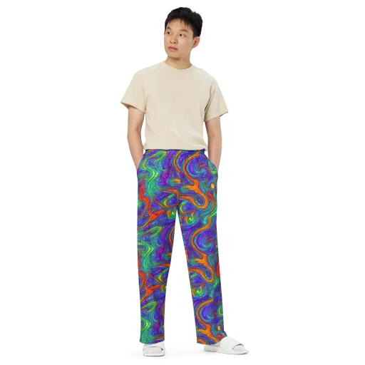 Prism Wake on a Wide-Leg Pants