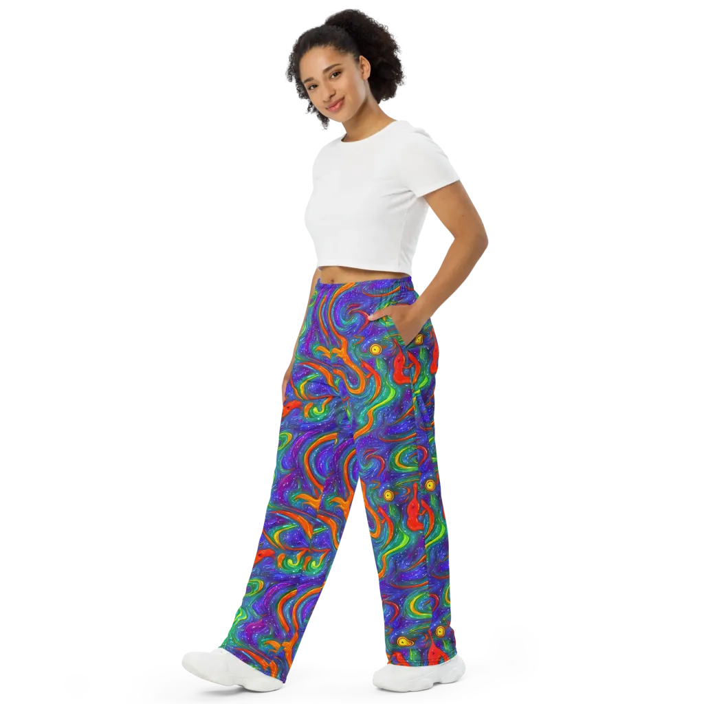 Prism Wake on Wide-Leg Pants — Left Front