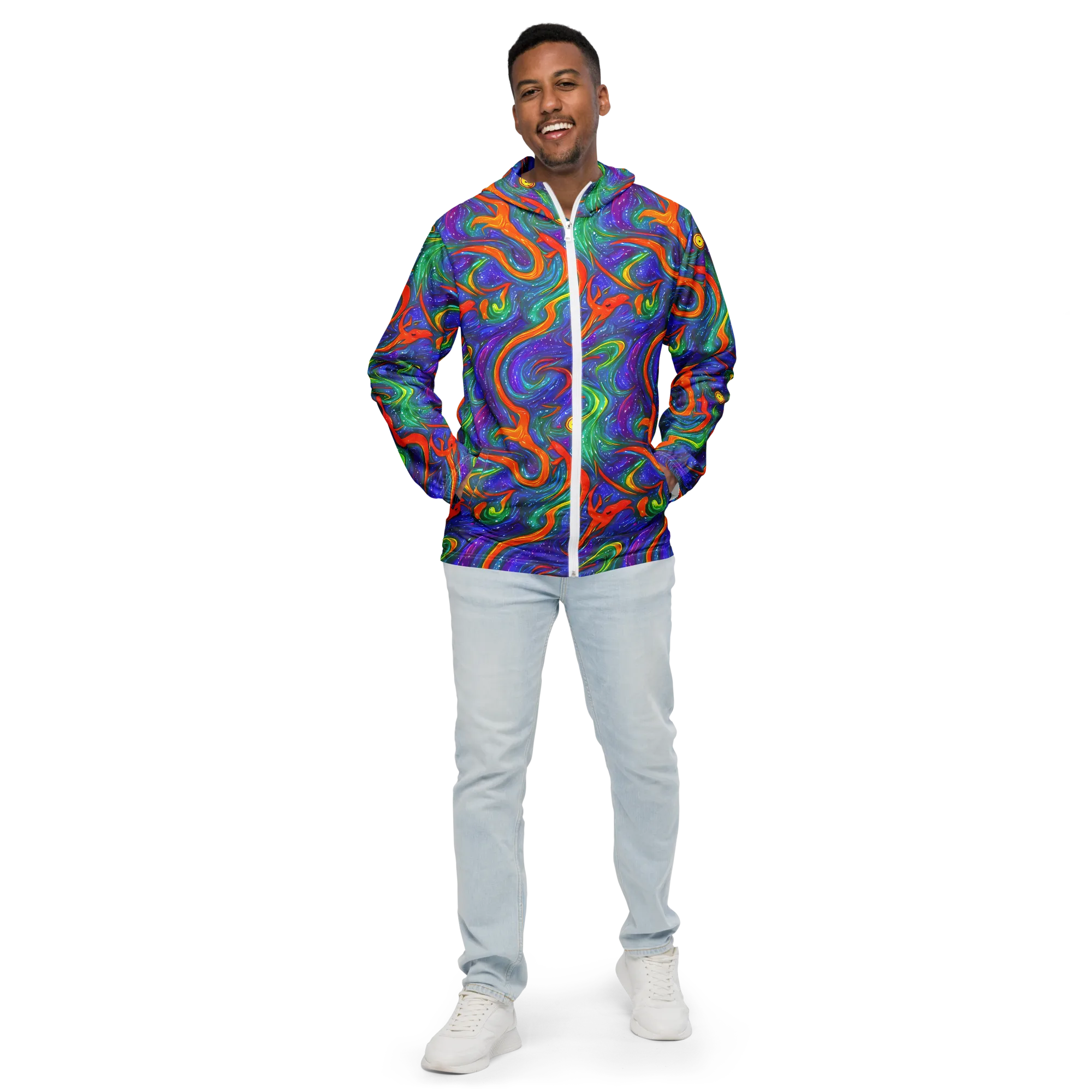 Prism Wake on Men's Windbreaker — Front