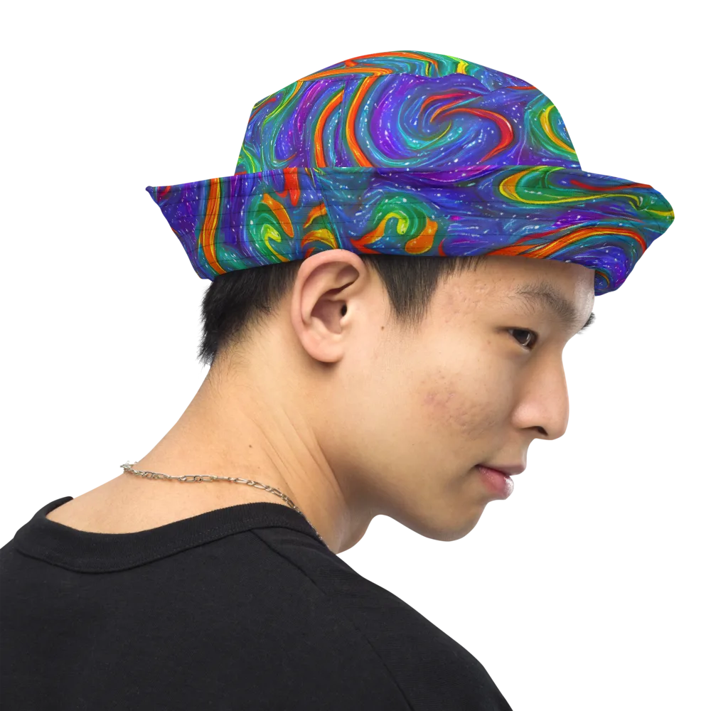 Prism Wake on Reversible Bucket Hat — Right Outside
