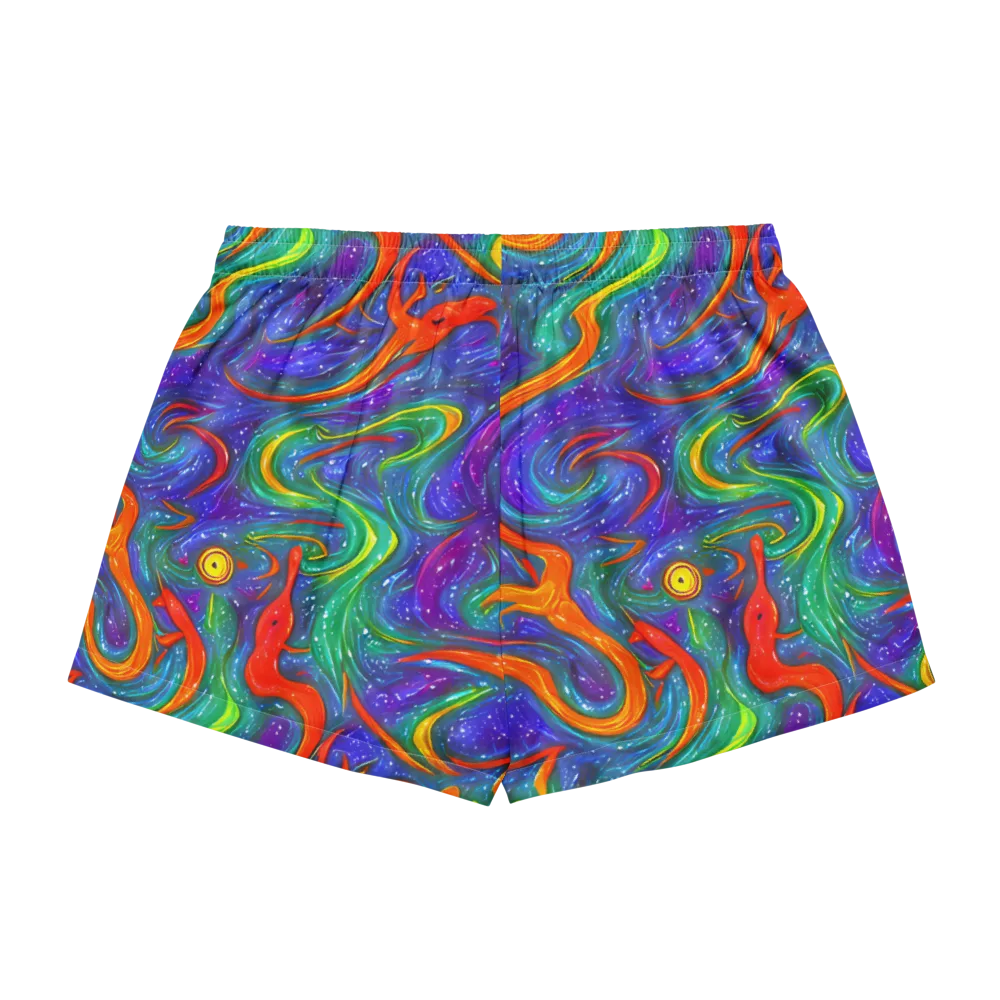 Prism Wake on Women's Pajama Shorts — Back