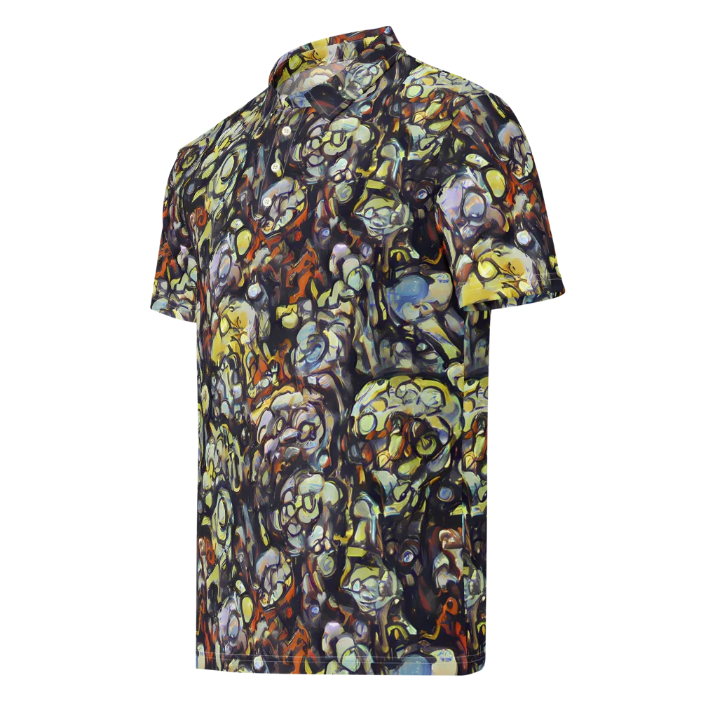 Nightfire Organics on Men's Slim Fit Polo Shirt — Left Front