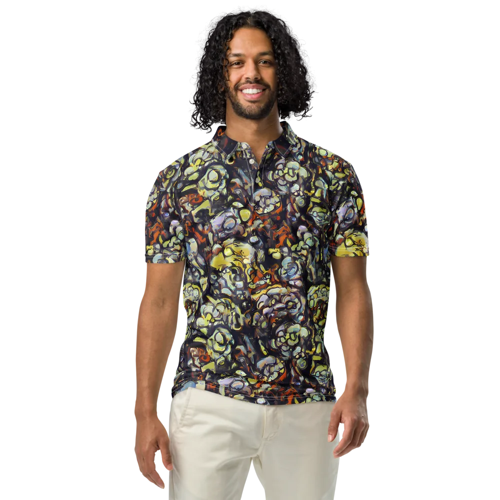 Nightfire Organics on Men's Slim Fit Polo Shirt — Front