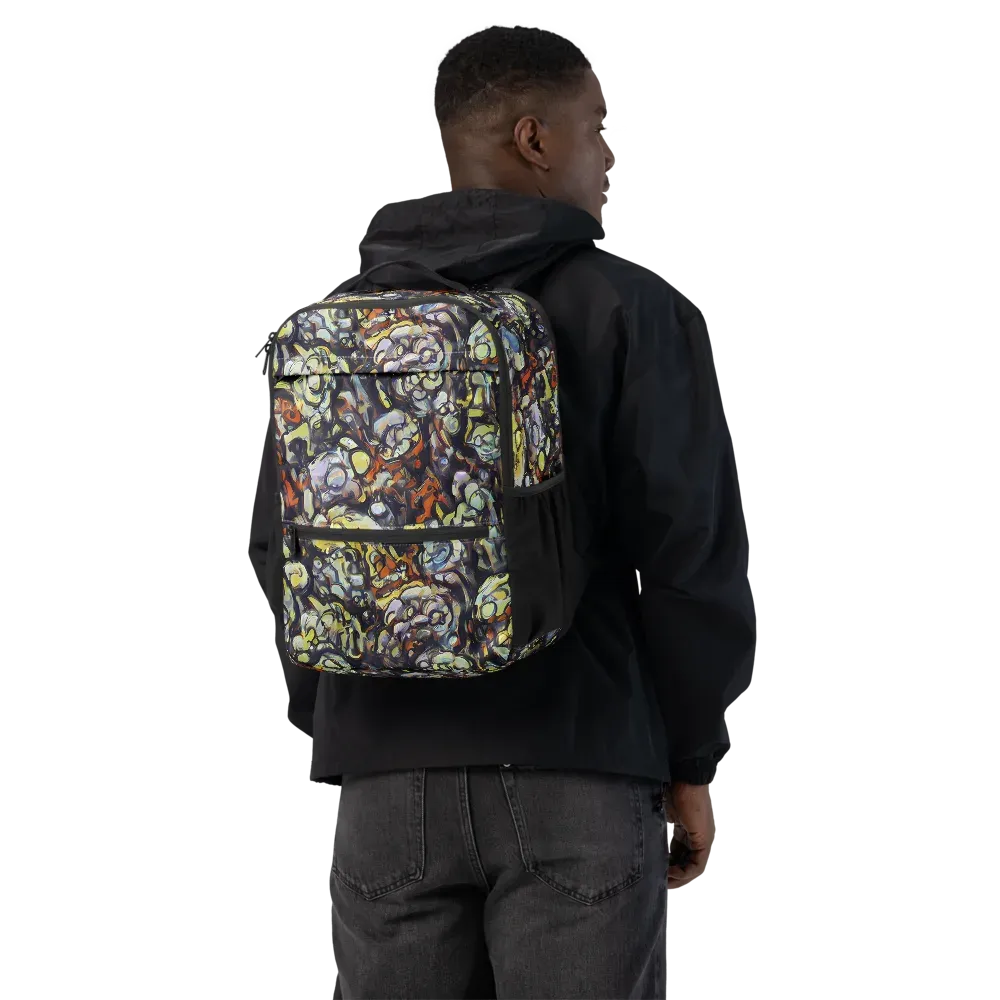 Nightfire Organics on Utility Backpack — Back