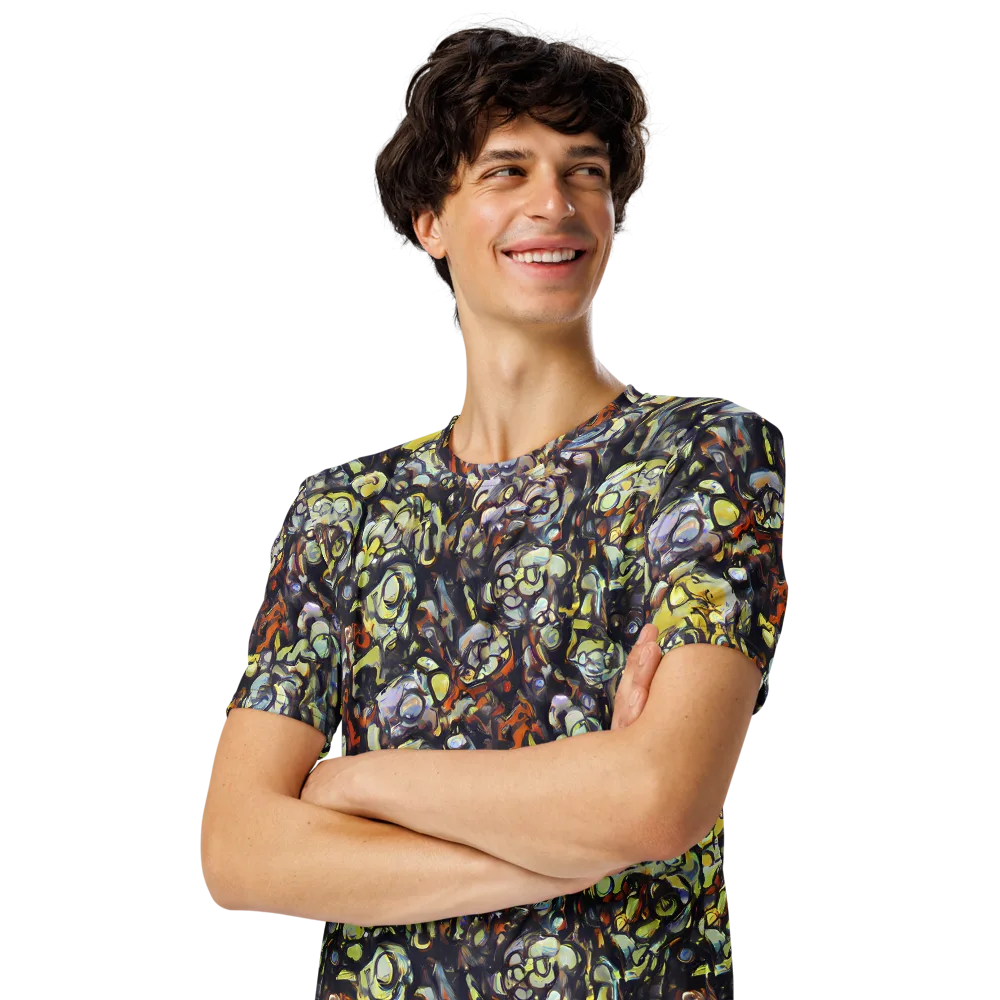 Nightfire Organics on Men's Crew Neck T-Shirt — Left Front