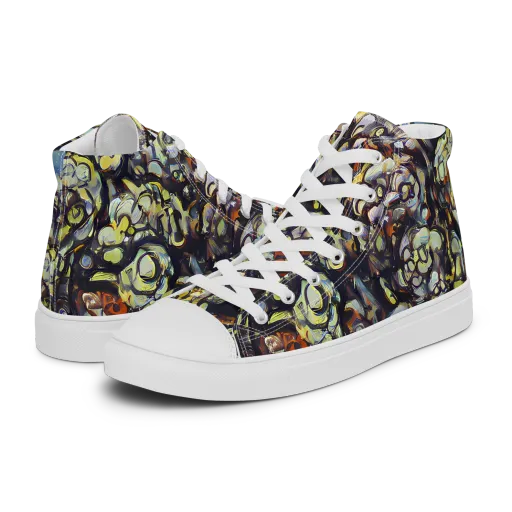 Nightfire Organics on a Men's High Top Canvas Shoes