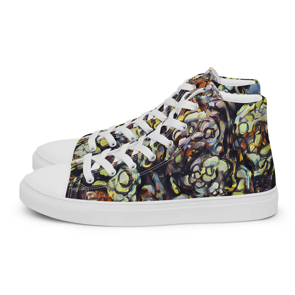 Nightfire Organics on Women's High Top Canvas Shoes — Left