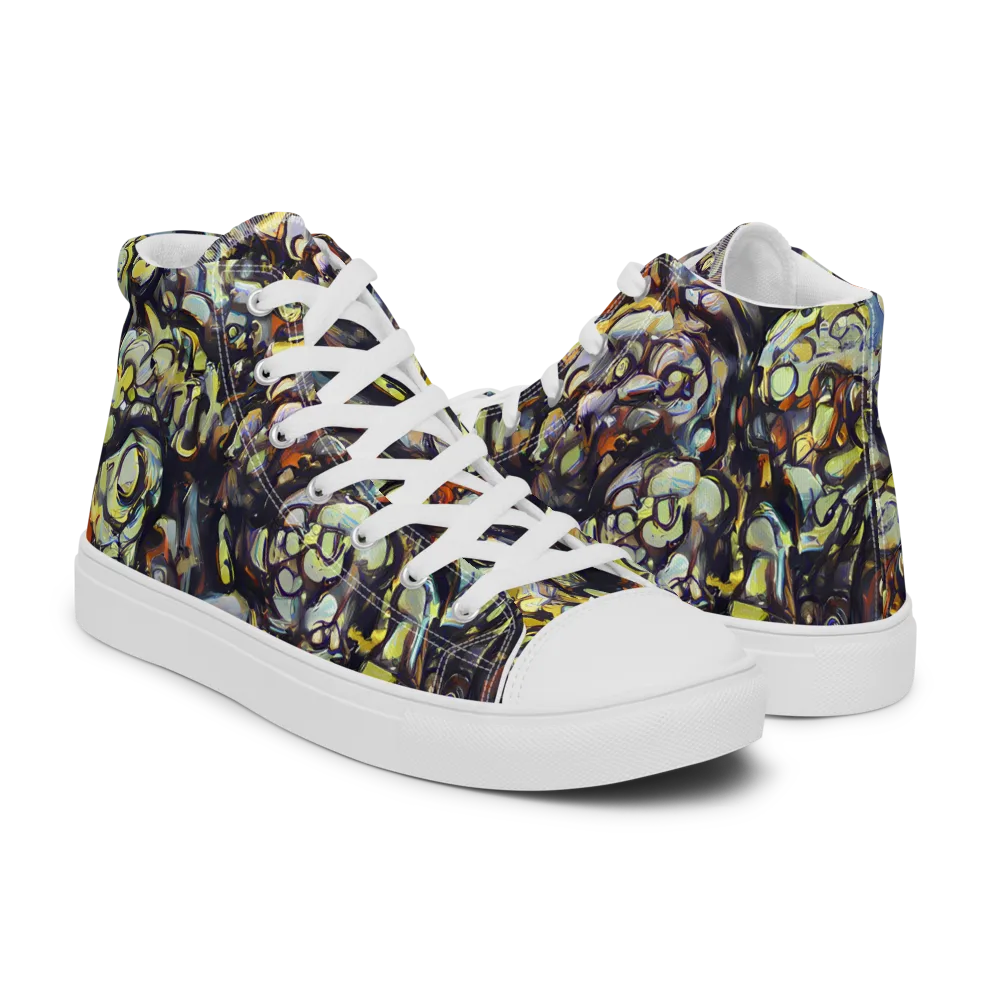 Nightfire Organics on Women's High Top Canvas Shoes — Right