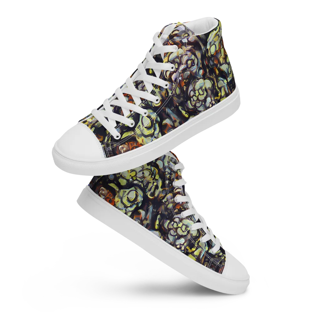 Nightfire Organics on Women's High Top Canvas Shoes — Front