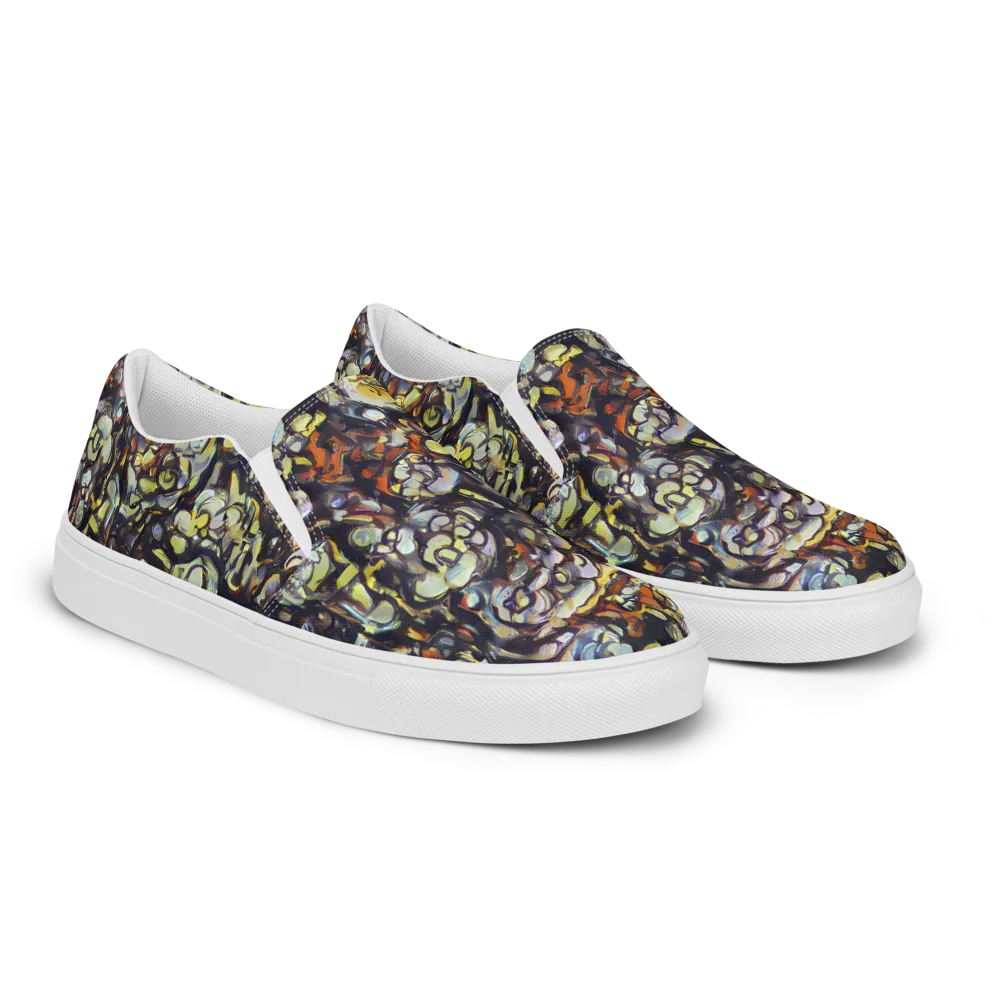 Nightfire Organics on Men's Slip-On Canvas Shoes — Right Front