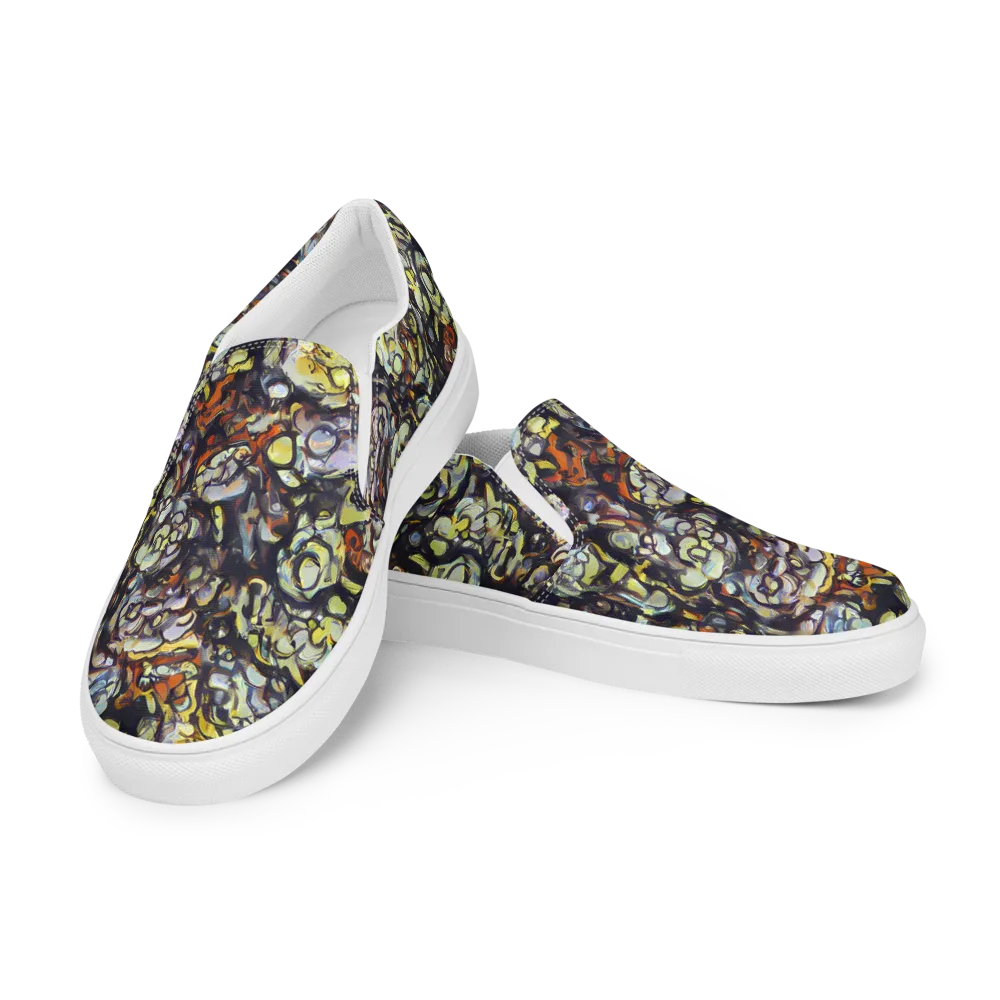 Nightfire Organics on Men's Slip-On Canvas Shoes — Left Front
