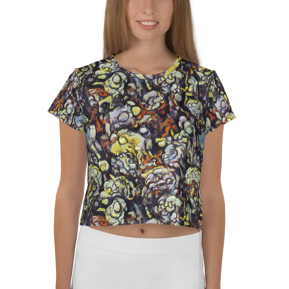 Nightfire Organics on Crop Tee — Front