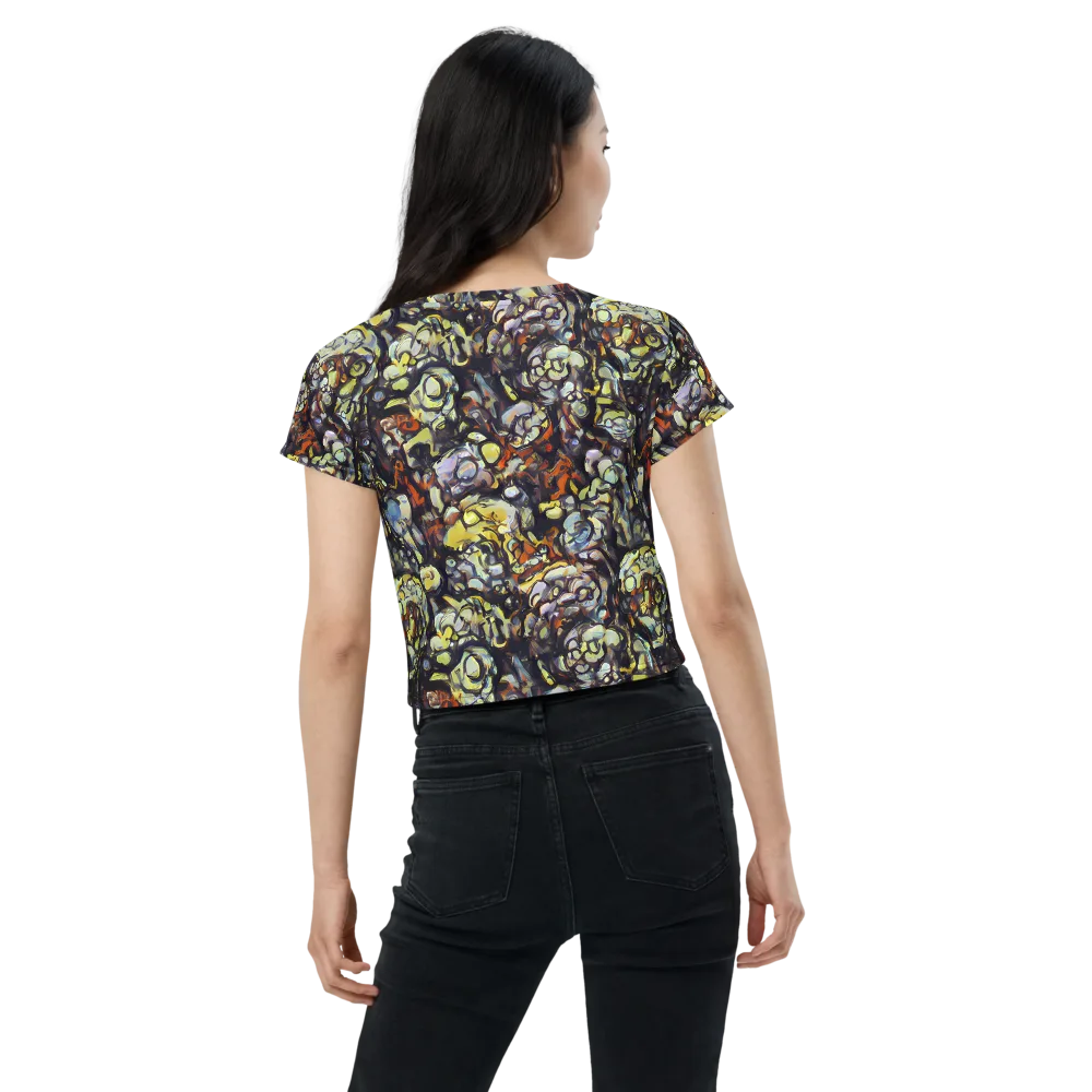 Nightfire Organics on Crop Tee — Back