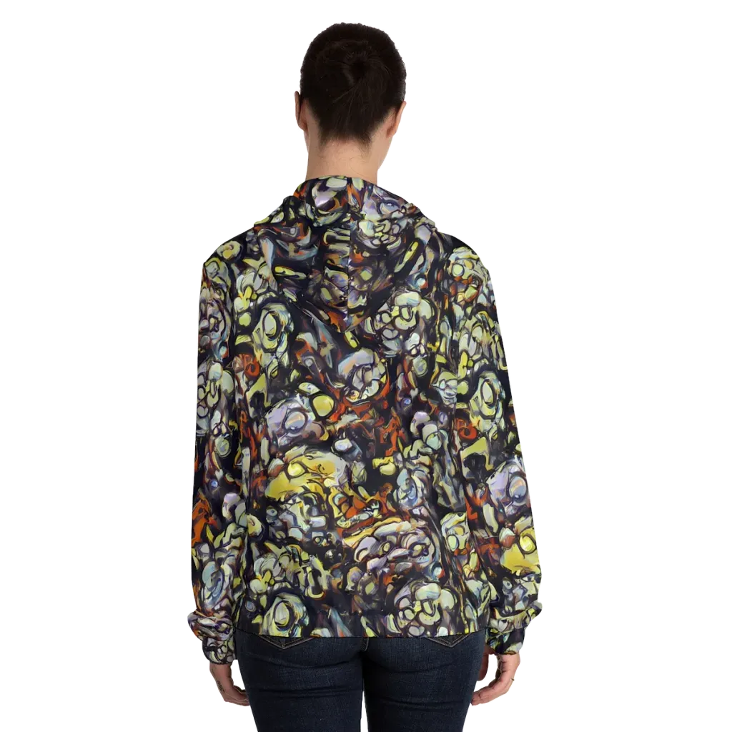 Nightfire Organics on Women's Full-Zip Hoodie — Back On Person
