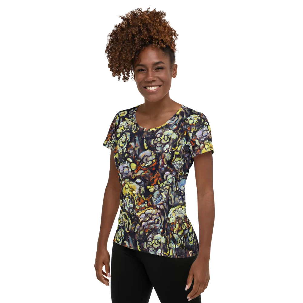 Nightfire Organics on Women's Athletic T-Shirt — Left