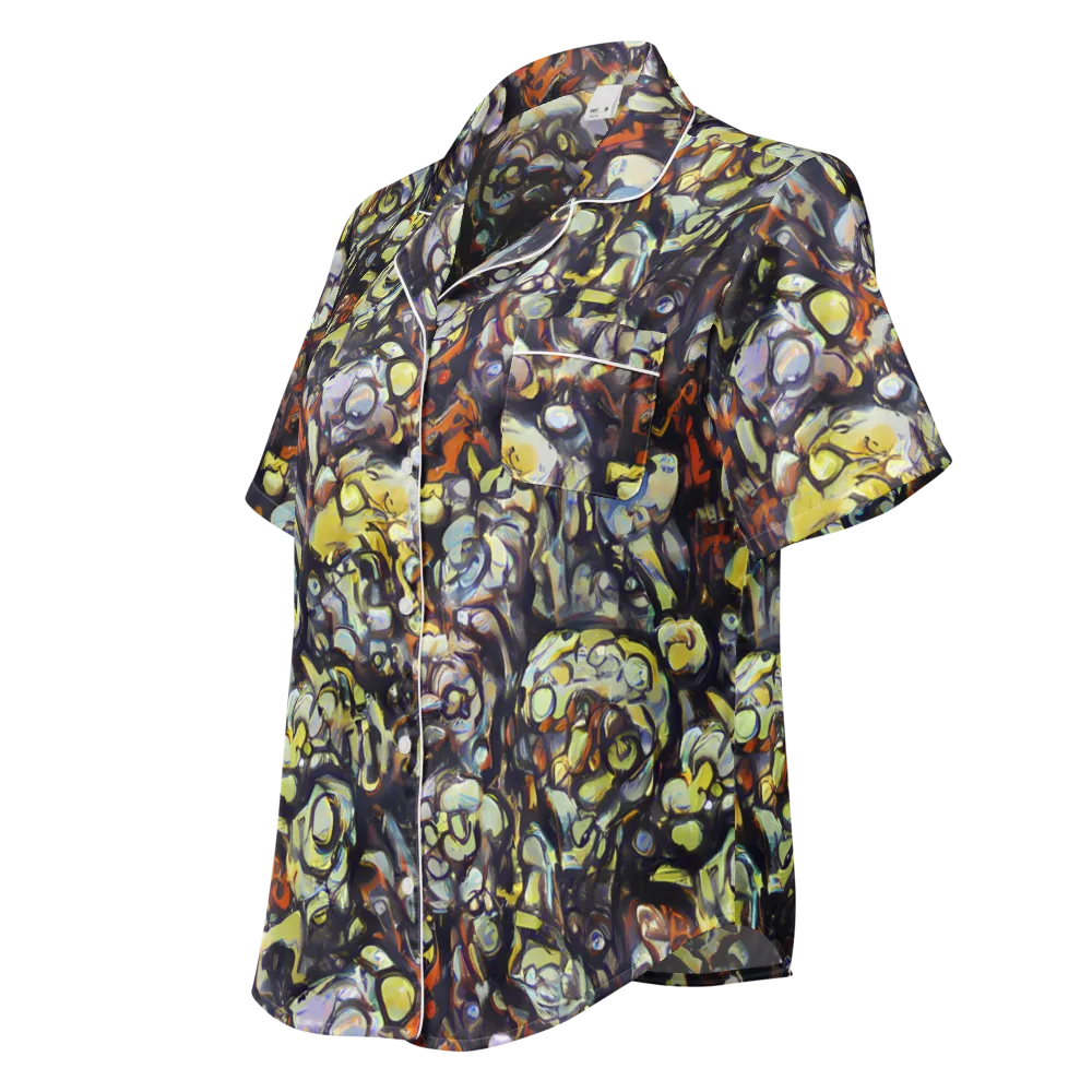 Nightfire Organics on Women's Short Sleeve Pajama Top — Left Front