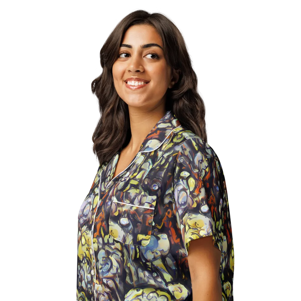 Nightfire Organics on Women's Short Sleeve Pajama Top — Left Front