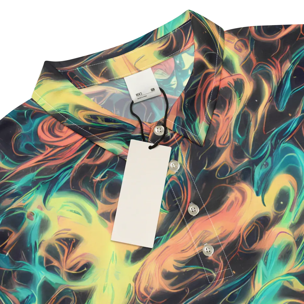 Afterglow Vortex on Men's Slim Fit Polo Shirt — Product details