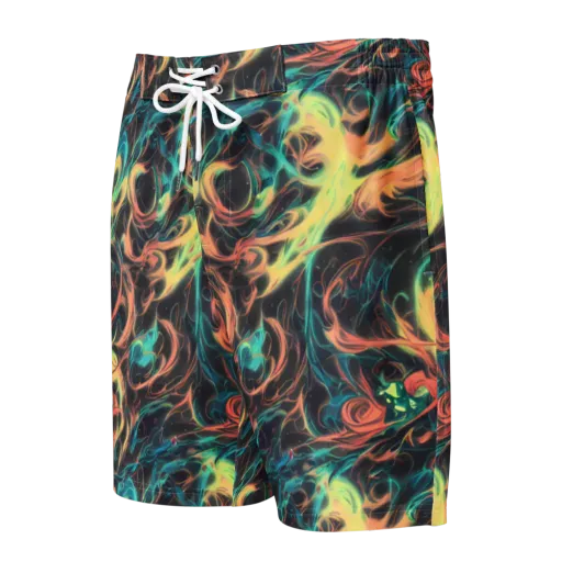 Afterglow Vortex on a Men's Board Shorts