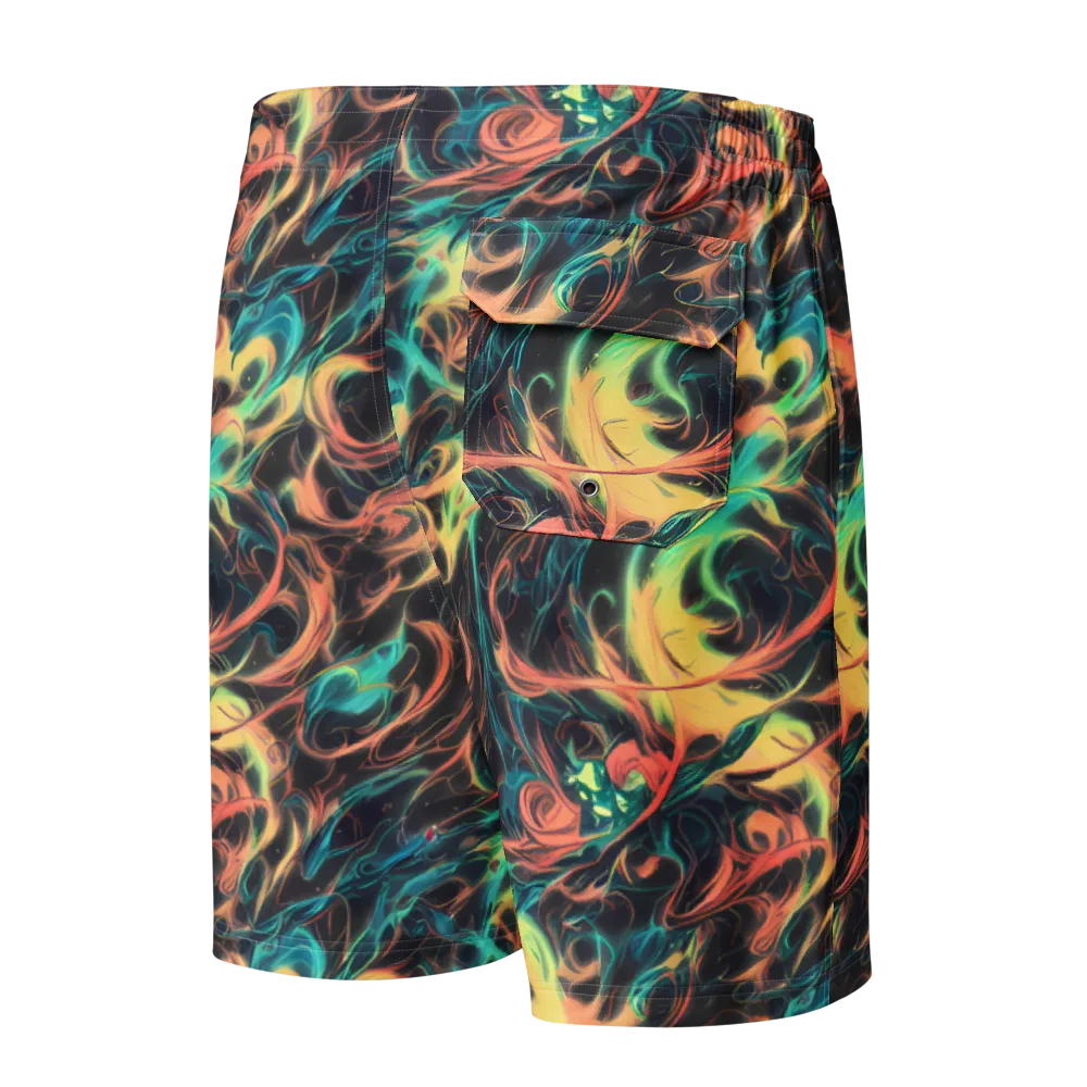 Afterglow Vortex on Men's Board Shorts — Back
