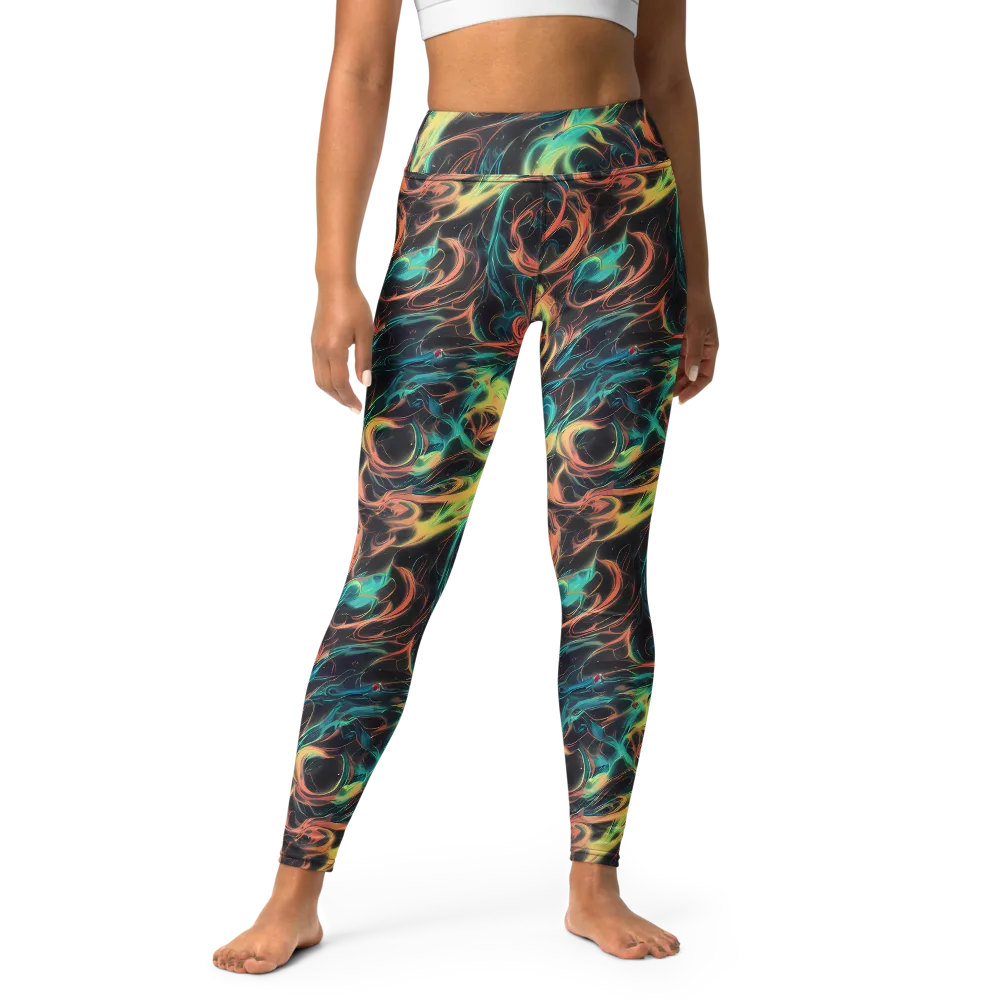 Afterglow Vortex on Yoga Leggings — Front