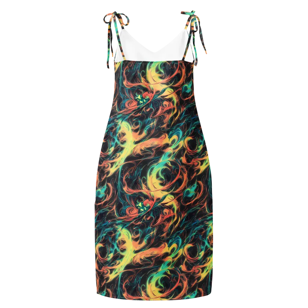 Afterglow Vortex on Slip Dress — Back