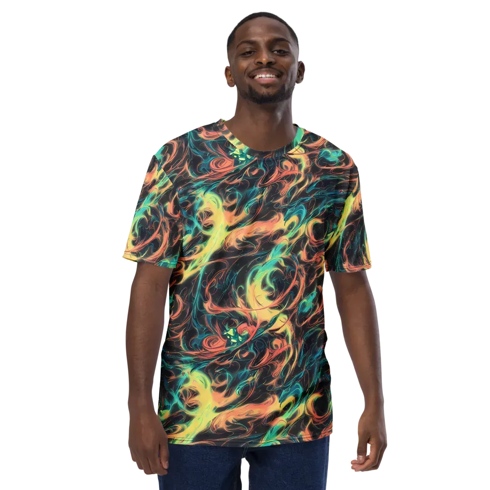 Afterglow Vortex on Men's Crew Neck T-Shirt — Front