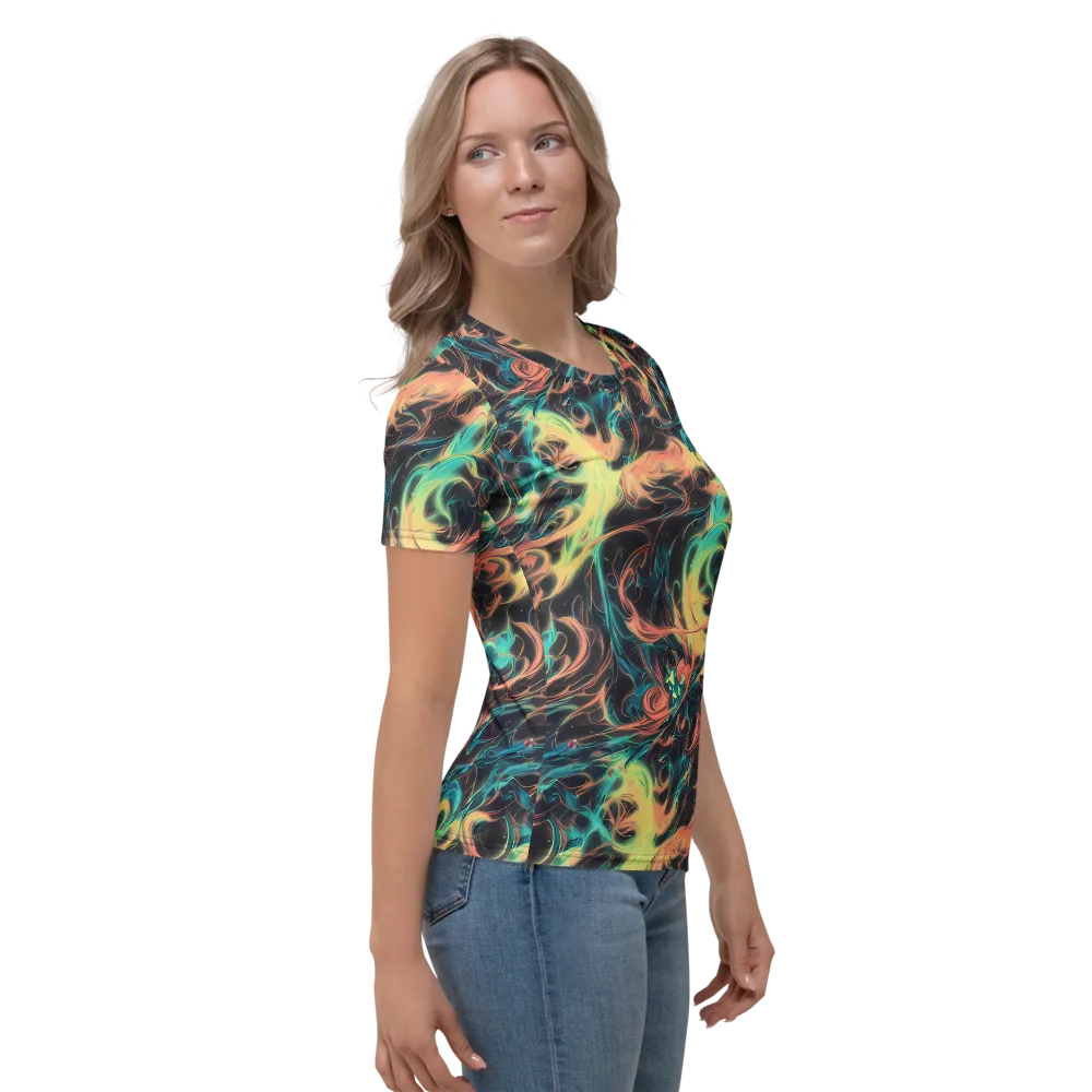 Afterglow Vortex on Women's Crew Neck T-Shirt — Right