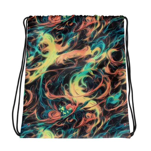 Afterglow Vortex on a Drawstring Bag